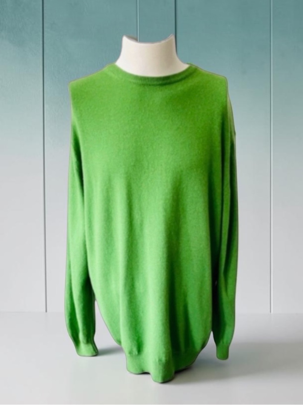 New! WILLIAM Cashmere Blend Green Sweater Size XXL ITALY